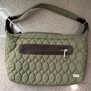 Lug Quilted Shoulder Bag with Zipper